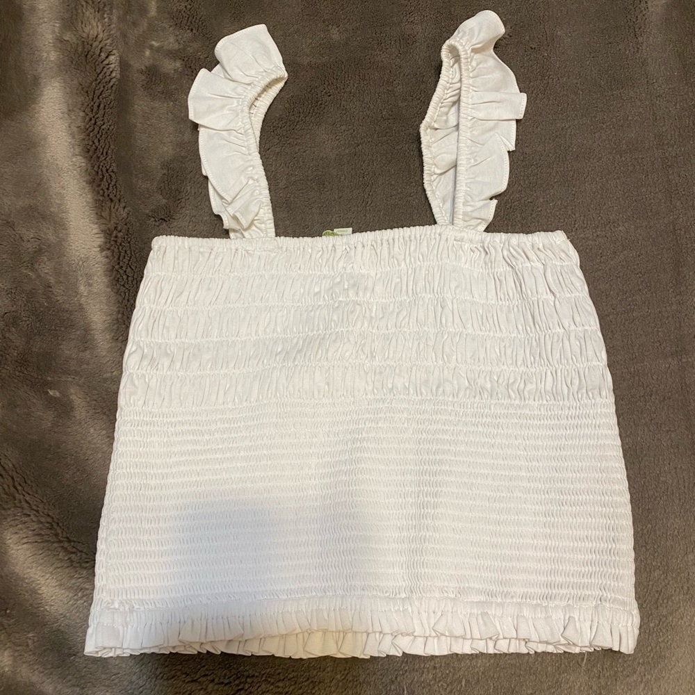 White Gianni Bini Crop Top